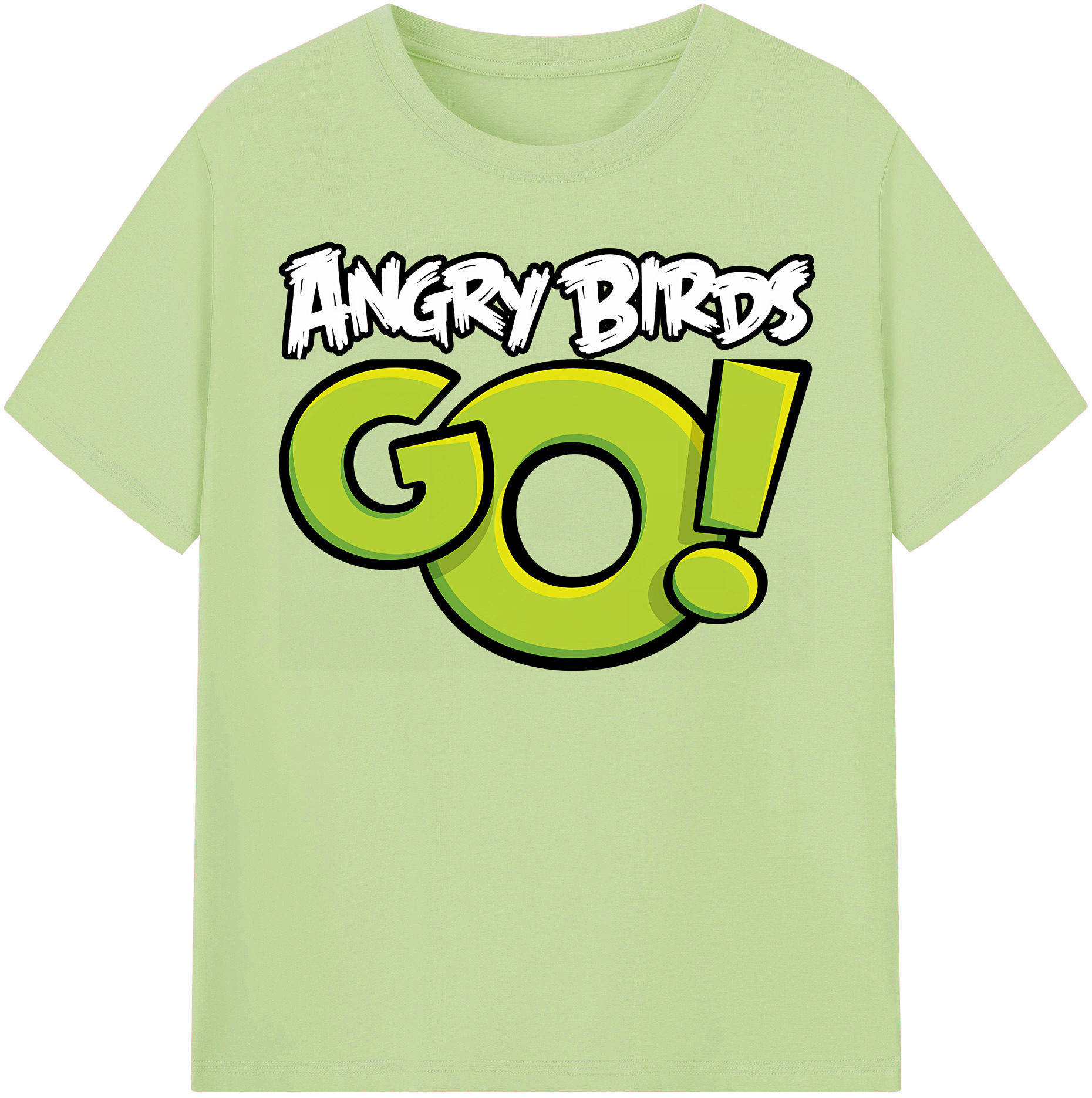 （画像用） Angry Birds アングリーバード 綿100％半袖Tシャツ（フロントプリント）